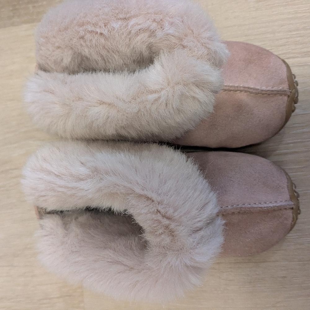 ✌🏻Pink Suede Booties & Moccasins Lot / Bundle; Size: 5 Toddler & S 5/6 - Picture 3 of 12